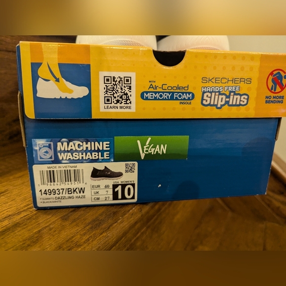 Skechers Air Cooled Memory Foam Slip-Ins – Women’s Size 10 – Black & Gray - Picture 8 of 13